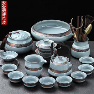 Kung Fu Chinese Tea Set Pot Mugs Kettle Infuser Maker Travel Ceremony Service Tea Set Accessories Chaleira Teapot Set acacuss
