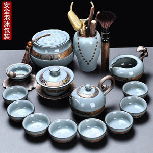 Kung Fu Chinese Tea Set Pot Mugs Kettle Infuser Maker Travel Ceremony Service Tea Set Accessories Chaleira Teapot Set acacuss