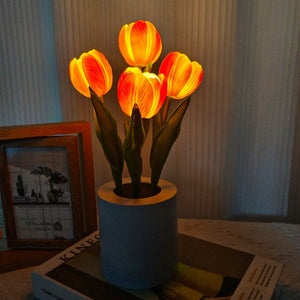 LED Sunflower Bouquet Night Light Simulation Flower Atmosphere Desk Light Romantic Bedside Flower Lamp Gift Cafe Home Room Decor acacuss