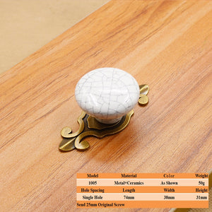 LSTABAN New Chinese Modern Simple Drawer Cupboard Wardrobe Wine Cabinet Bookcase Ceramic Single Hole Zinc Alloy Round Handle acacuss