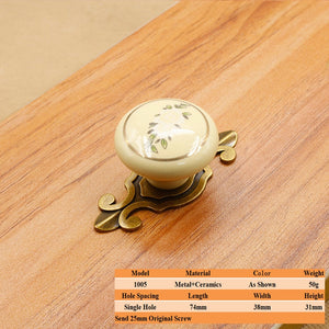 LSTABAN New Chinese Modern Simple Drawer Cupboard Wardrobe Wine Cabinet Bookcase Ceramic Single Hole Zinc Alloy Round Handle acacuss