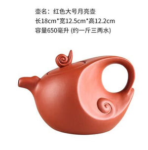 Large Capacity Household Handmade Purple Sand Teapot Chinese Teaware Yixing Zisha Zhu Clay Ball Filter Bubble Teapot Moon Pot acacuss