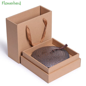 Large Hammered Ceramic Tea Caddy Pu'er Tea Wake Up Tea Pot Teaware Kung Fu Tea Set Coarse Pottery Tea Package Gift Box Storage acacuss