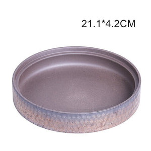 Large Hammered Ceramic Tea Caddy Pu'er Tea Wake Up Tea Pot Teaware Kung Fu Tea Set Coarse Pottery Tea Package Gift Box Storage acacuss