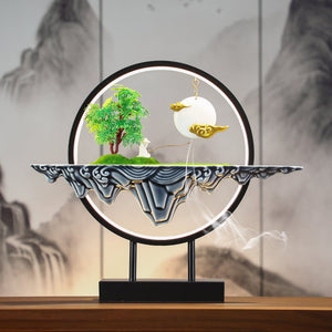 Led and Ceramic incense Burner Handmade - acacuss