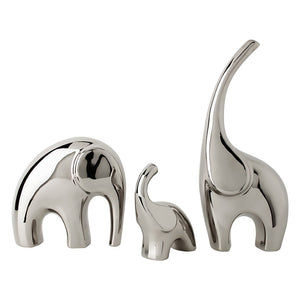 Light Luxury Home Furnishings Electroplating Silver Elephant Crafts Living Room Wine Cabinet TV Cabinet Decorations Ornaments acacuss