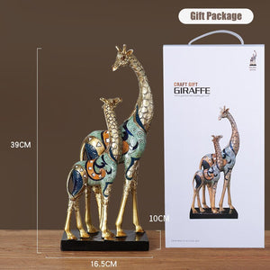 Lucky Elephant Statue Elephant Figurines Resin Office Miniatures Golden Feng Shui Elephant Ornament Home Decoration acacuss