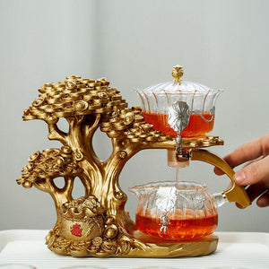 ACACUSS Tea set + Incense Holder Loose leaf tea infuser for Herbal TEA Best tea Lover Gift | Tree tea infuser Organic Tea Gift Box - ACACUSS