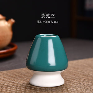 Matcha Set Ancient Chinese Tea Drinking Utensils Bamboo Tea Brush(Chasen) Ceramic Japanese Tea Ceremony Tea-making Accessories acacuss