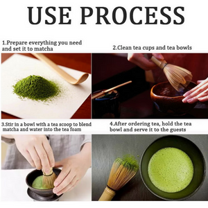Matcha Tea Set with Bamboo Whisk - acacuss