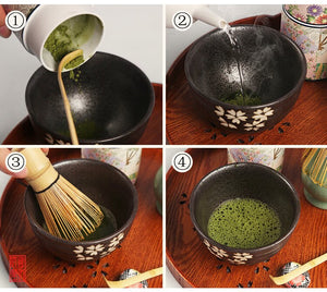 Matcha Tea Set with Bamboo Whisk - acacuss