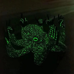 Middle Finger Octopus Statue Resin Ornament for Garden Indoor Outdoor Garden Home Decor Luminous Statue Gesture Sculpture 2023 acacuss