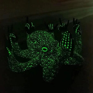 Middle Finger Octopus Statue Resin Ornament for Garden Indoor Outdoor Garden Home Decor Luminous Statue Gesture Sculpture 2023 acacuss