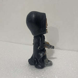 Mini Mechanical Reaper Skeleton Statue And Figurines Halloween Skeleton Doll Resin Ornament Desktop Car Room Decoration acacuss