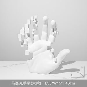 Modern Abstract Hand Decoration Resin Figure Simple Decoration In The Lobby of The Living Room home accessories acacuss