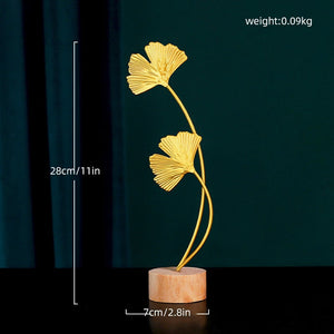 Modern Feather Wooden Decorations Simple Miniature Figurines for Living Room Table Office Home Decoration Accessories acacuss