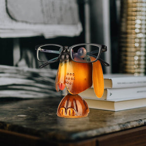 Modern Iron Sculpture Puppy Dog Animal Stand Eyeglass Holder Handicraft Crafting Sunglasses Display Home Decoration Ornament acacuss