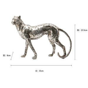 Modern Minimalist Light Luxury Style Animal Leopard Resin Living Room Porch Decoration Model Display Decorations Home Decor acacuss