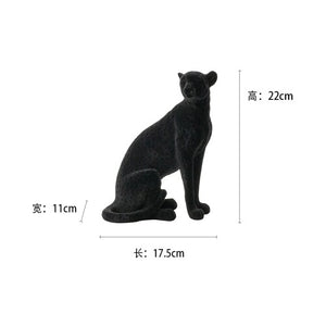 Modern Minimalist Light Luxury Style Animal Leopard Resin Living Room Porch Decoration Model Display Decorations Home Decor acacuss