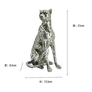 Modern Minimalist Light Luxury Style Animal Leopard Resin Living Room Porch Decoration Model Display Decorations Home Decor acacuss
