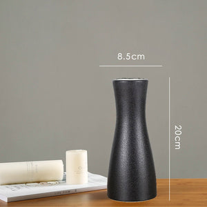 Modern White Ceramic Vases Chinese Style Simple Designed Pottery And Porcelain Vases For Artificial Flowers Decorative Figurines acacuss