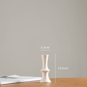 Modern White Ceramic Vases Chinese Style Simple Designed Pottery And Porcelain Vases For Artificial Flowers Decorative Figurines acacuss
