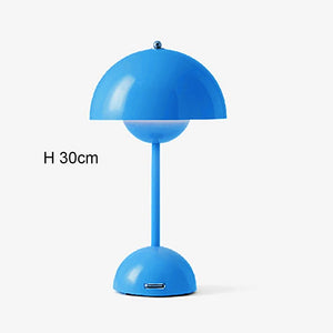 Mushroom Flower Bud Rechargeable LED Table Lamps Desk light for Bedroom Dining Touch Night Light Simple Modern Hoom Decoration acacuss