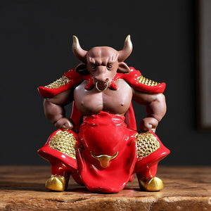 Mythical TV Character Bull Demon king sculpture statue ceramic art domineering home living room bedroom decoration ornaments acacuss