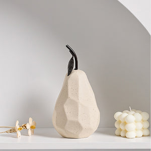 NEW Ins Ceramic Apple Pear Decoration Simple Living Room TV Cabinet Office Desk Home Decoration Fruit Decoration acacuss