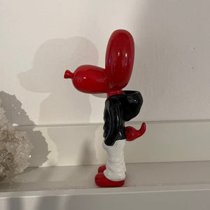 NORTHUEINS 7 Inch Resin Balloon Dog Statue Jeff Junior STREET ART Figurines Creative Animal Dolls Home Desktop Decor Accessories acacuss