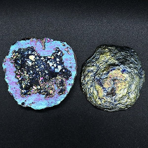 Natural Agate Electroplated Colourful Cornucopia Reiki Healing Raw Crystal Geode Specimen Room Decor Mineral Home Decoration acacuss