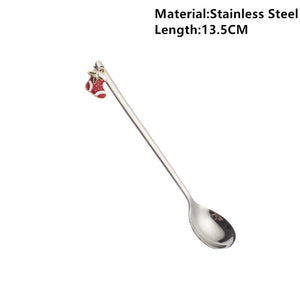 Navidad 2023 Merry Christmas Elk Tree Spoons Xmas Party Ornaments Christmas Decorations for Home Table New Year Kerst Noel Gift acacuss
