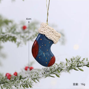 2023 Navidad Christmas Resin Gingerbread Man Pendant Christmas Tree Ornaments Christmas Decorations for Home 2024 New Year Gift acacuss