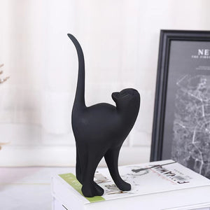 New Arrival Pink Cat Home Decoration, Creative Cat Statue, Living Room Bedroom Desktop Decoration, Resin Sculpture Craft Gift acacuss