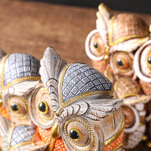 New Creative Resin Owl Home Decoration Crafts Decoration for Living Room Wine Cabinet Study Room acacuss