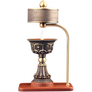 New Fire-Turning Prayer Wheel Charging Butter Lamp Burning Lamp Falun Through Led Tibetan Electric Prayer Wheel Household acacuss