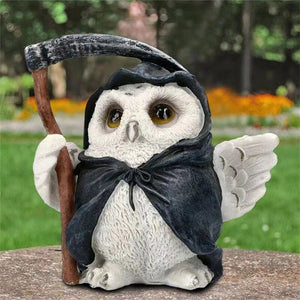 New Halloween Various Dark Death Ghost Resin Crafts Horror Skull Reaper Vintage Statue Ornaments Desktop Furniture Decorations acacuss
