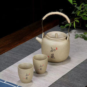 New Rough Pottery Tea Set Large Capacity Lifting Beam Pot Ceramic Cup Glass Teapot Teapot Shu Puer Kettles Mugs Coffee Cups Mug acacuss