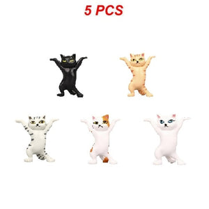 New Upgrade Cat Pen Holder Cat Figure Toy Hold Everything Cat Earphone Bracket Home Decor Birthday Christmas Gift Doll Toy acacuss