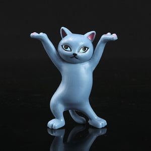 New Upgrade Cat Pen Holder Cat Figure Toy Hold Everything Cat Earphone Bracket Home Decor Birthday Christmas Gift Doll Toy acacuss