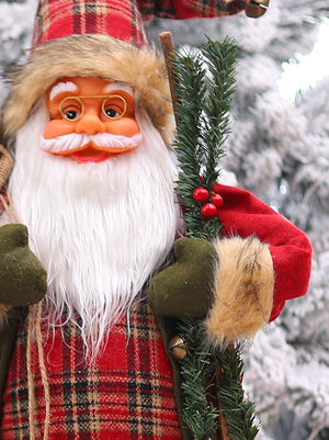 2024 New Year Big Santa Claus Doll Children Xmas Gift Christmas Hat Decorations for Home Wedding Party Supplies Ornaments acacuss