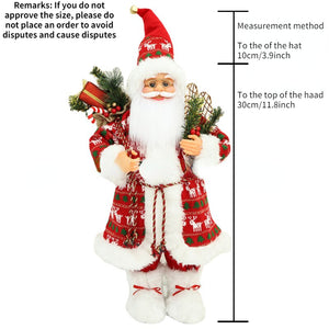 2024 New Year Big Santa Claus Doll Children Xmas Gift Christmas Hat Decorations for Home Wedding Party Supplies Ornaments acacuss