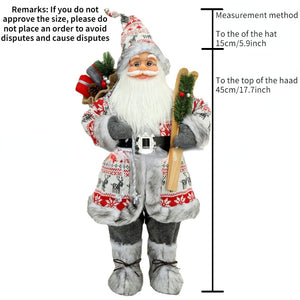 2024 New Year Big Santa Claus Doll Children Xmas Gift Christmas Hat Decorations for Home Wedding Party Supplies Ornaments acacuss