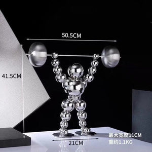 Nordic Abstract Home Decor Metal Ornaments Figurine Sports Style Statue Tabletop Decoration Figurine Nordic Style Decoration Creative Gift - ACACUSS