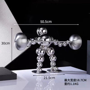 Nordic Abstract Home Decor Metal Ornaments Figurine Sports Style Statue Tabletop Decoration Figurine Nordic Style Decoration Creative Gift - ACACUSS