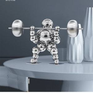 Nordic Abstract Home Decor Metal Ornaments Figurine Sports Style Statue Tabletop Decoration Figurine Nordic Style Decoration Creative Gift - ACACUSS