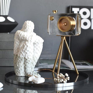 Nordic Home Decoration Resin Sculpture Bookshelf Character Statue Bookends Living Room Office Furnishings Creative Crafts acacuss