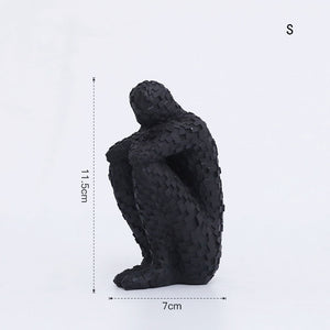 Nordic Home Decoration Resin Sculpture Bookshelf Character Statue Bookends Living Room Office Furnishings Creative Crafts acacuss