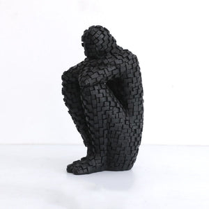 Nordic Home Decoration Resin Sculpture Bookshelf Character Statue Bookends Living Room Office Furnishings Creative Crafts acacuss
