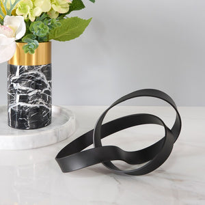 Nordic Home Decorations Accessories Modern Minimalist Metal Hollow Twisted Abstract Art Iron Living Room Desk Table Ornaments acacuss